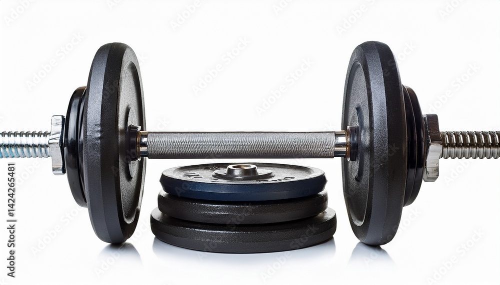 dumbbell isolated on white background dumbbell isolated on white background