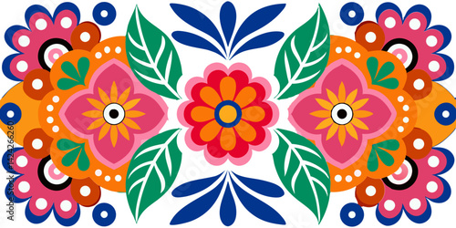 Download colorful floral vector design with flowers and leaves for graphic design projects online free