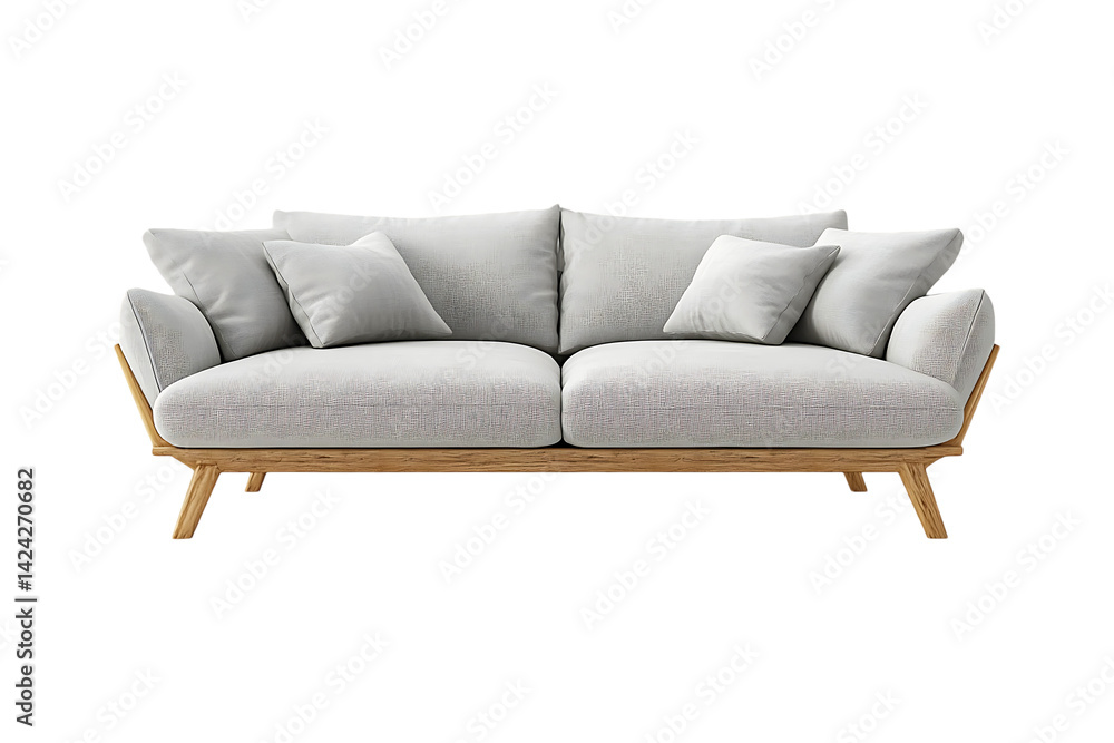 Modern sofa isolated on a transparent background. Luxury Sofa for Home Decor and Interior design. Modern sofa isolated on a transparent background. Luxury Sofa for Home Decor and Interior design.