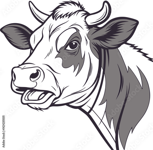 portrait of a cow