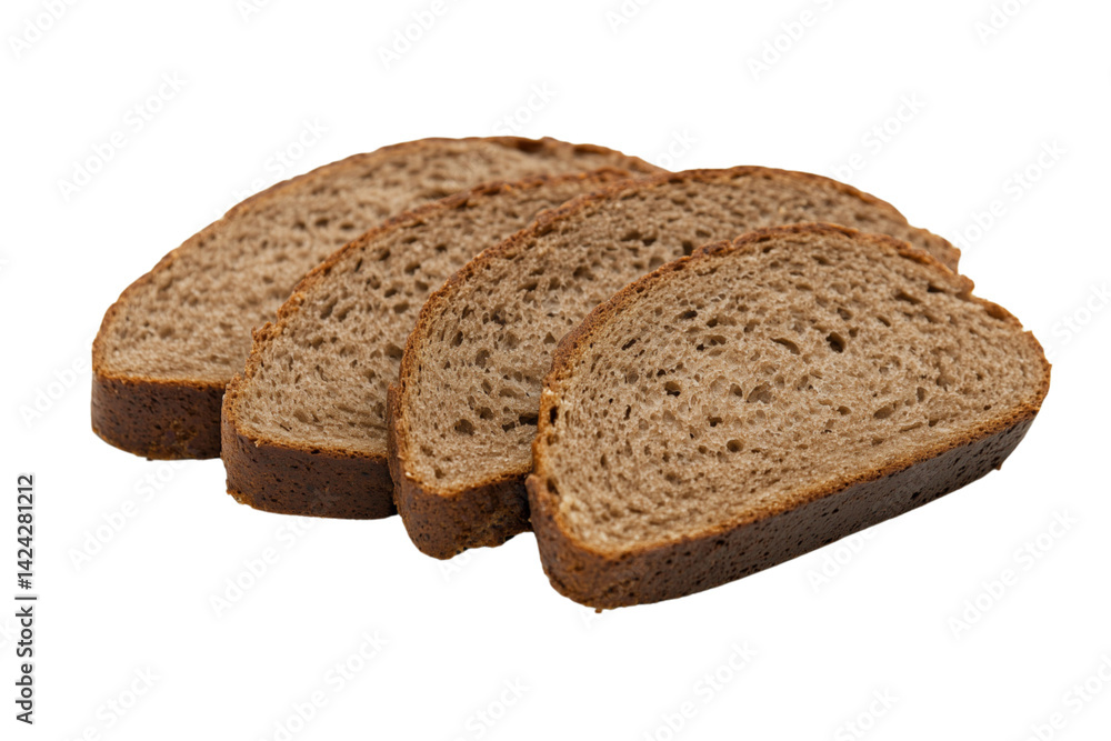 Rudolph's photograph of three slices of white bread, isolated on a transparent background. Rudolph's photograph of three slices of white bread, isolated on a transparent background.
