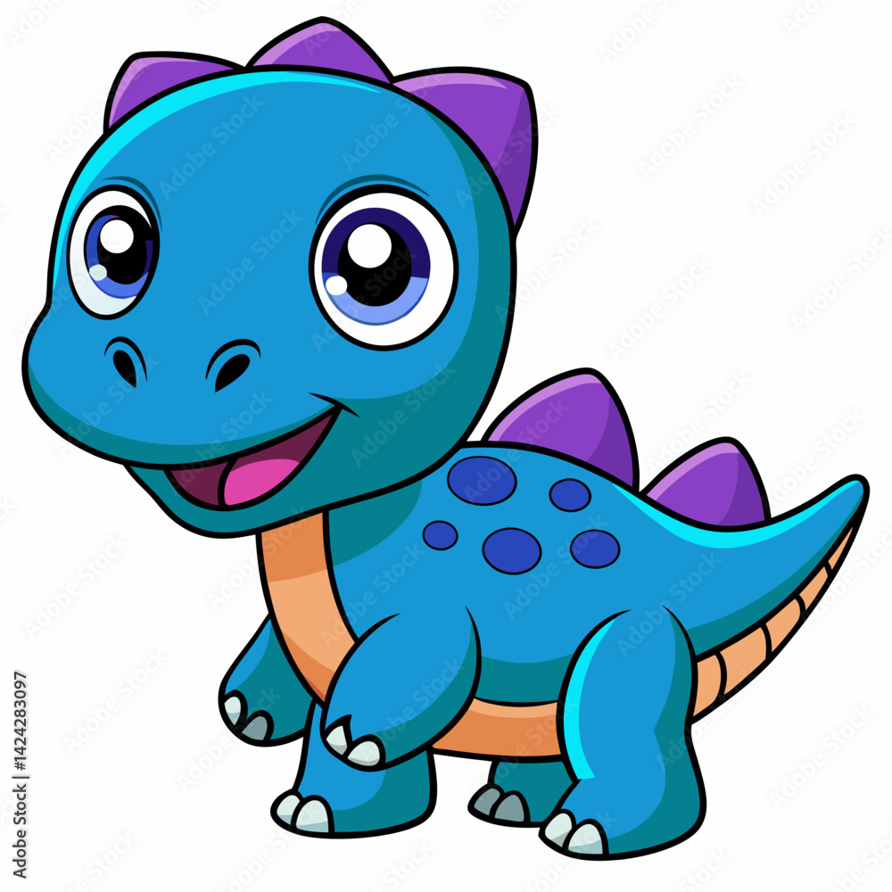 Cartoon Dinosaur Bold Soft Style Cartoon Dinosaur Bold Soft Style