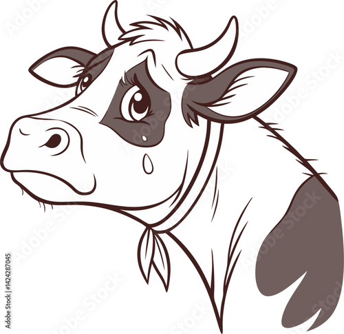 funny cow cartoon