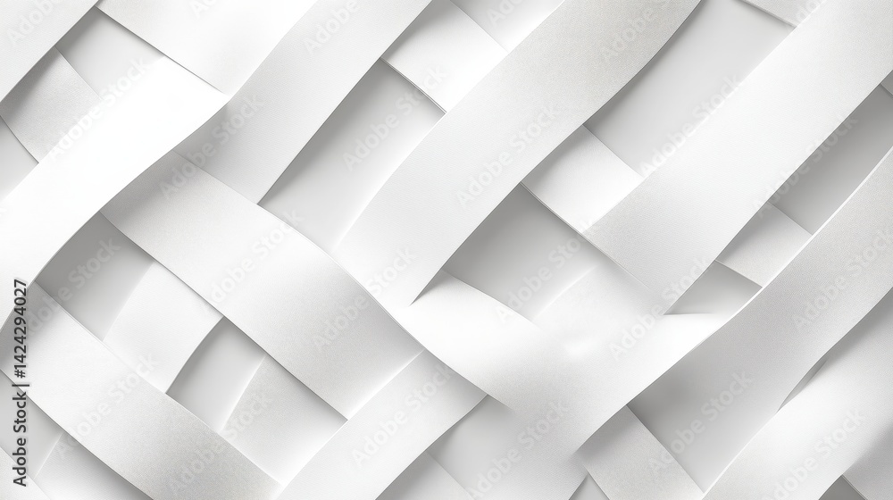 Minimalist white weaving pattern background with soft textures and curves, perfect for modern and elegant design projects.
Minimalist white weaving pattern background with soft textures and curves, perfect for modern and elegant design projects.