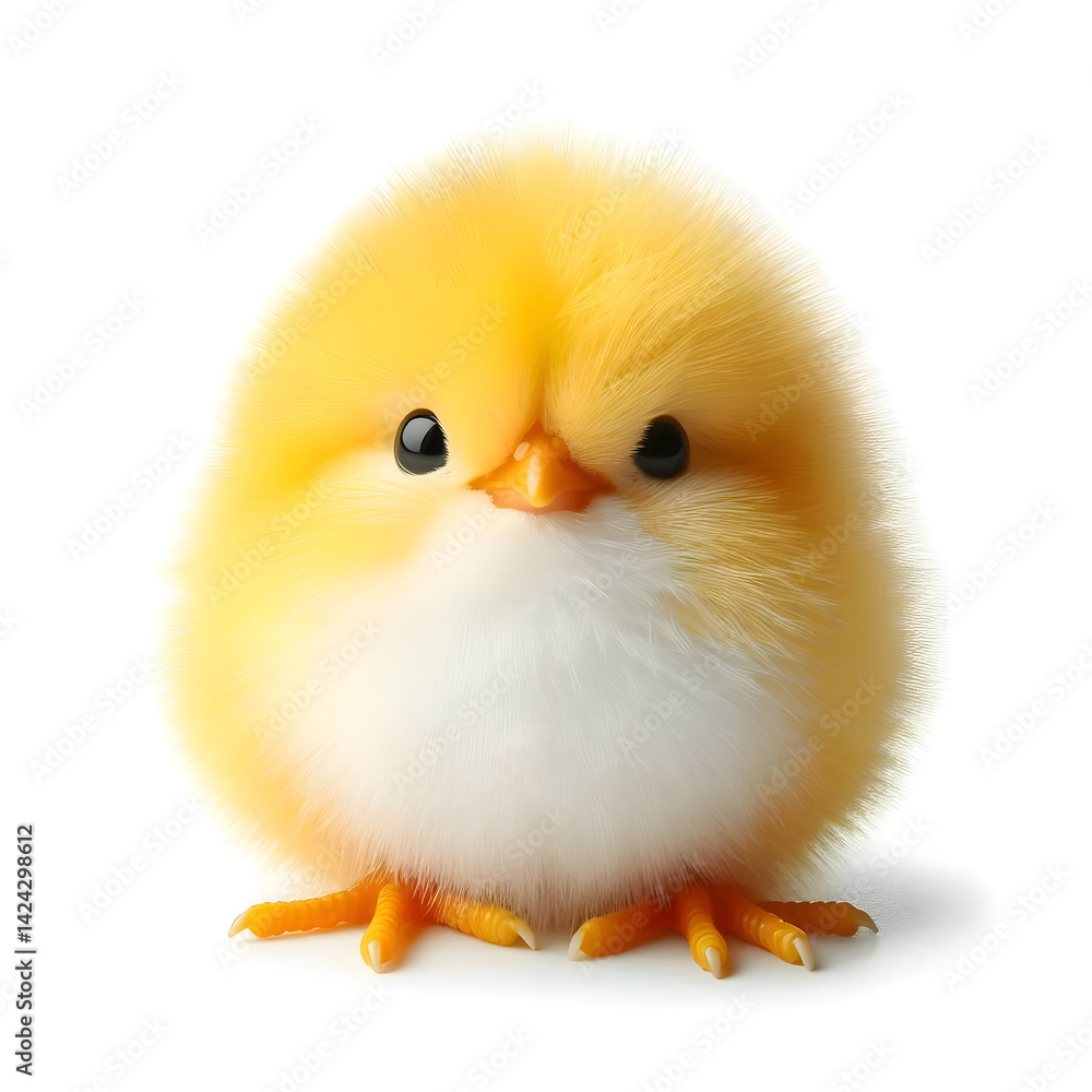 Obraz premium chick isolated on white background