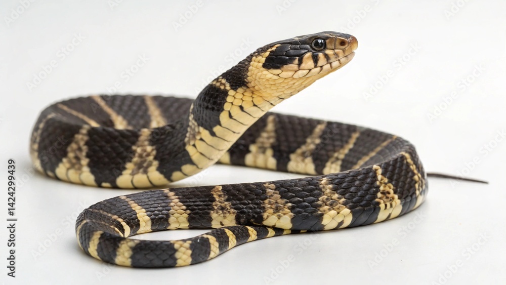 Fototapeta premium Banded Water Snake on studio background