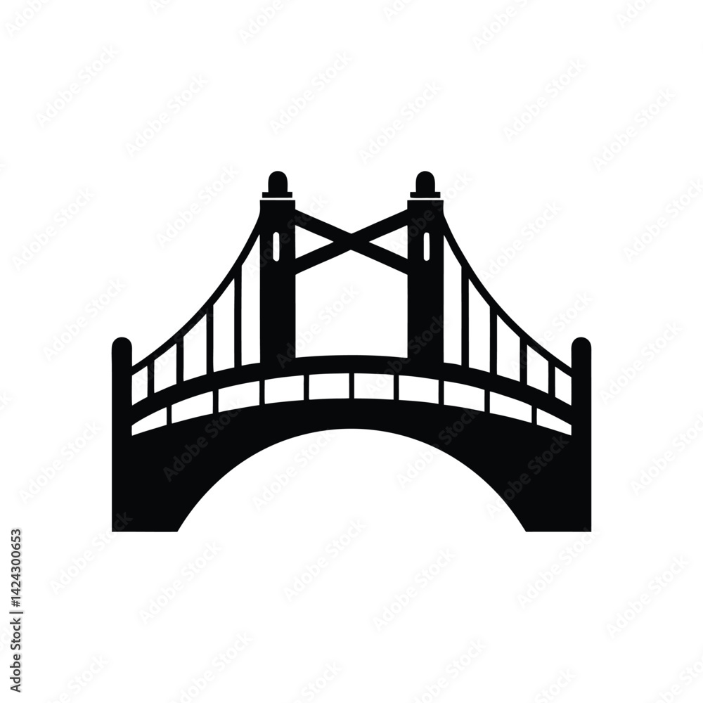 Obraz premium bridge silhouette art