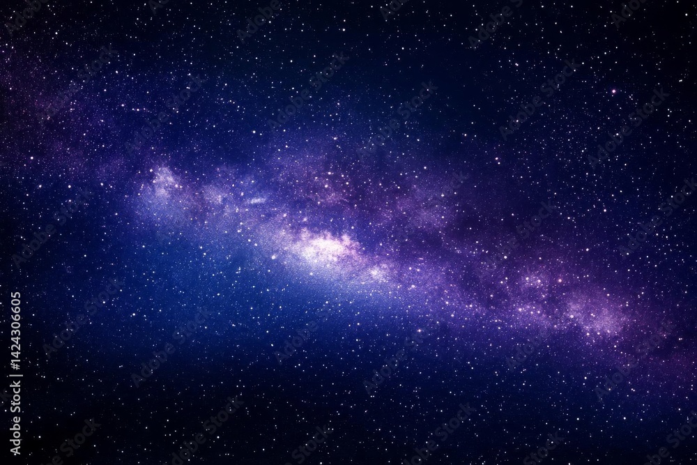 Obraz premium Cosmic Galaxy, Stars, Nebula, Space, Universe, Astronomy, Night Sky, Celestial, Cosmos, Deep Space