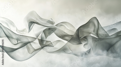 Grayish-white ribbon 5