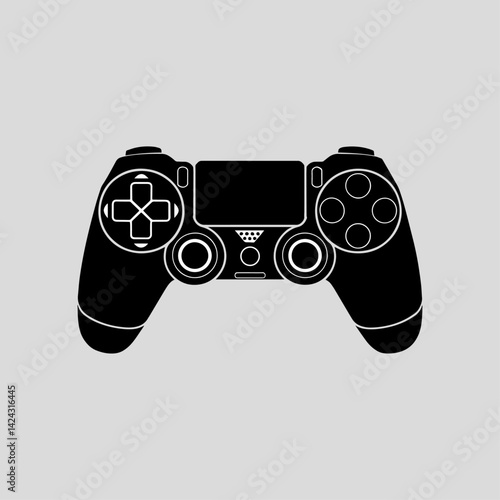 Remote control silhouette vector illustration