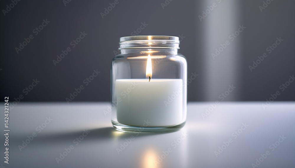 White candle as a symbol of Hope in Healthcare White candle as a symbol of Hope in Healthcare