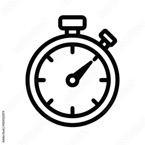 Stopwatch displaying time in a simple design  