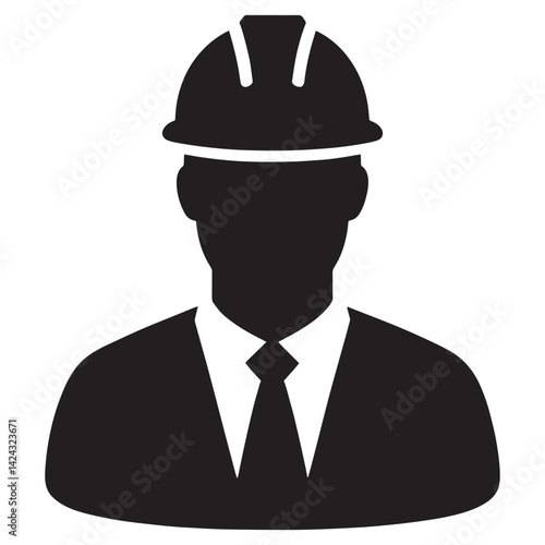 construction worker with helmet