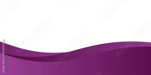 Curved Header and Footer Element. Vector Illustration