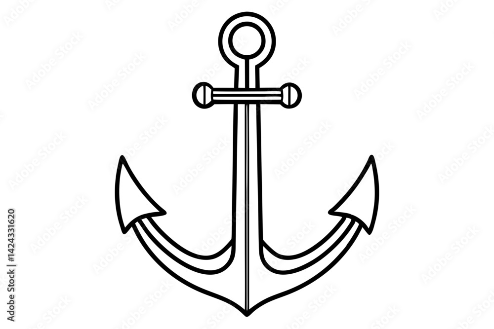 Minimal Anchor Line Art Icon – Simple Nautical Symbol in Outline Style
Minimal Anchor Line Art Icon – Simple Nautical Symbol in Outline Style