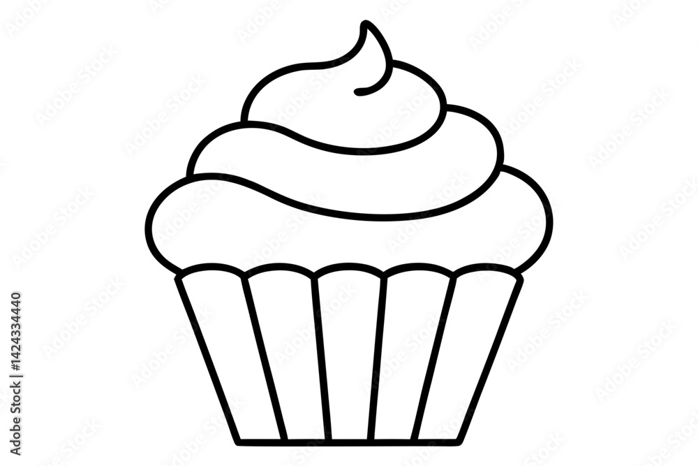 Cupcake Icon - Simple Line Art Vector
Cute Cupcake Icon – Minimal Line Art Dessert Vector
Cupcake Icon - Simple Line Art Vector
Cute Cupcake Icon – Minimal Line Art Dessert Vector