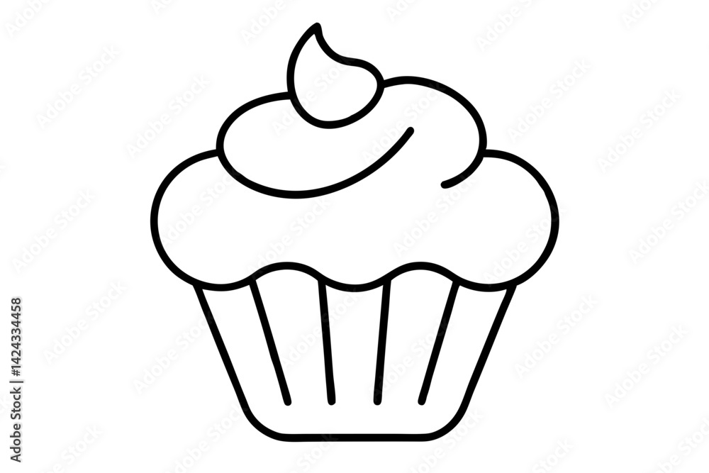 Cupcake Icon - Simple Line Art Vector
Cute Cupcake Icon – Minimal Line Art Dessert Vector
Cupcake Icon - Simple Line Art Vector
Cute Cupcake Icon – Minimal Line Art Dessert Vector