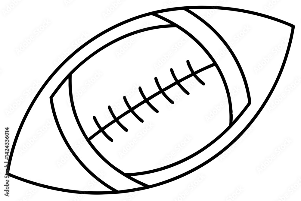 Football Icon - Simple Line Art Vector
Football Icon - Simple Line Art Vector