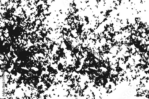 grunge black sand grains and particles of different sizes on a transparent background vector stipple texture of coal, ink and watercolor splashes, sand, noise