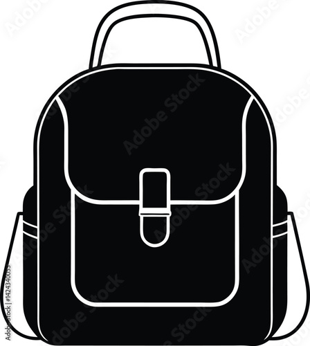 School bag silhouette