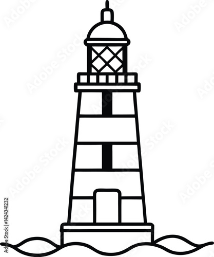 Lighthouse silhouette