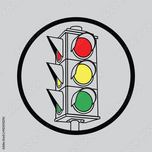 traffic light vector