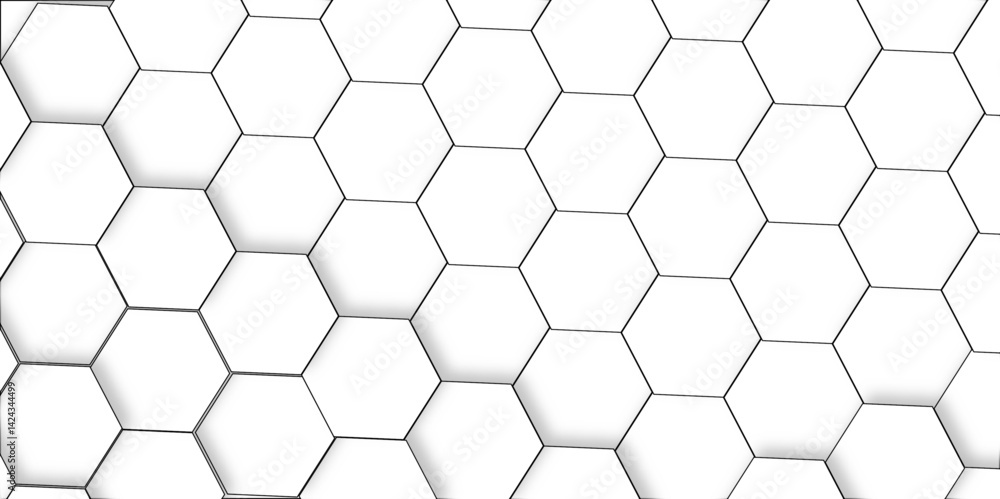 Abstract 3d white and grey soft light hexagonal seamless geometric texture pattern surface bright light honeycomb metal hexagon design. Abstract 3d white and grey soft light hexagonal seamless geometric texture pattern surface bright light honeycomb metal hexagon design.