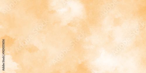Yellow watercolor background for your design, banner and cover design. Hand drawn illustration for your design. place for text,wallpaper, decoration, card, and any design related works.