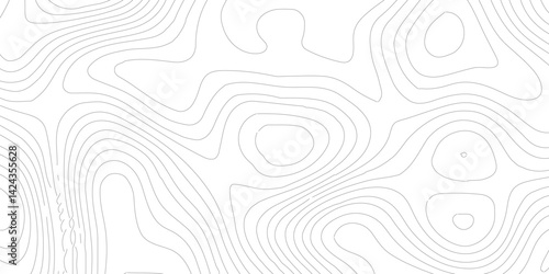 Topographic map patterns, topography line map.Topography Wavy Lines Pattern Modern Wide Abstraction,geography contour map linear background vector illustration,