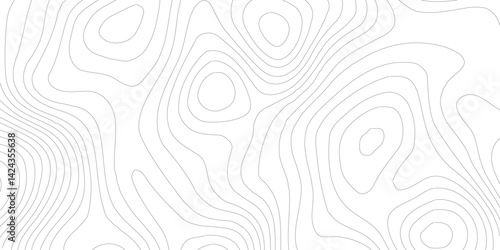 Topographic map patterns, topography line map.Topography Wavy Lines Pattern Modern Wide Abstraction,geography contour map linear background vector illustration,