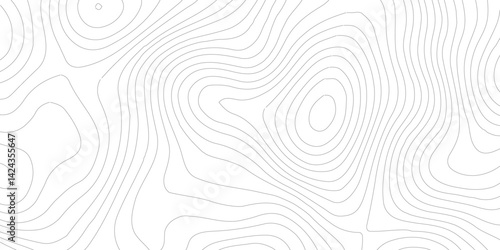 Topographic map patterns, topography line map.Topography Wavy Lines Pattern Modern Wide Abstraction,geography contour map linear background vector illustration,