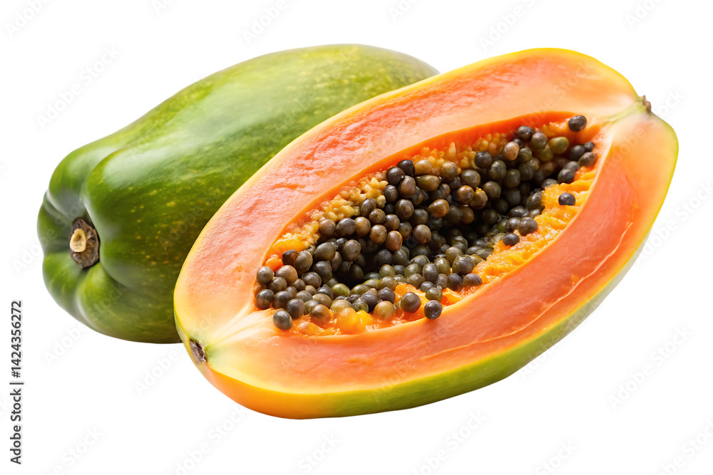 papaya isolated on white background PNG papaya isolated on white background PNG