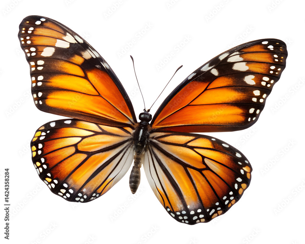 Fototapeta premium butterfly on white background