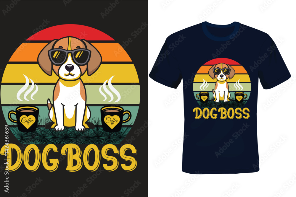 Dog Boss-funny art Dog Boss-funny art