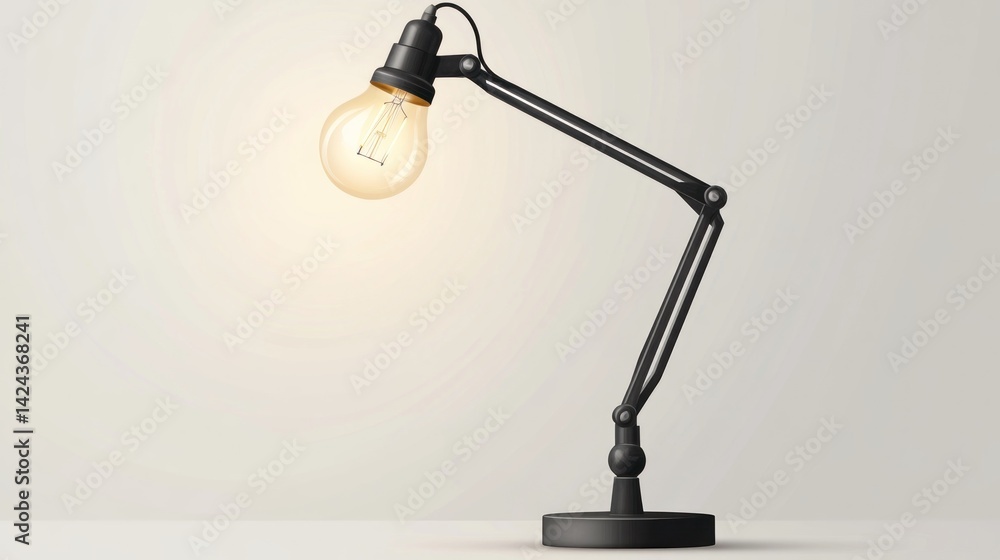 Modern desk lamp with adjustable arm Modern desk lamp with adjustable arm