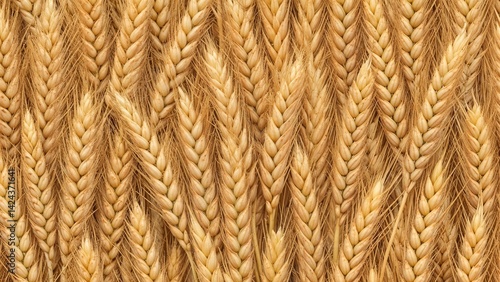 Obraz na płótnie Braided wheat texture in golden hues for agricultural backgrounds w salonie