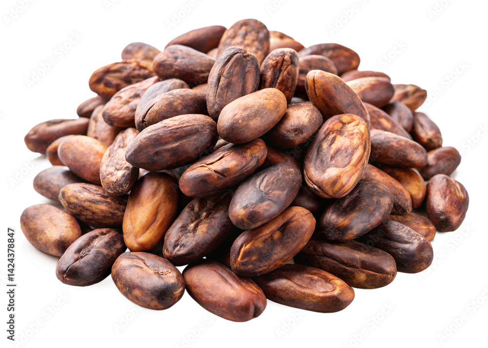 Obraz premium coffee beans on white background