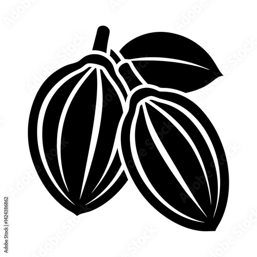 vector illustration of ripe plums