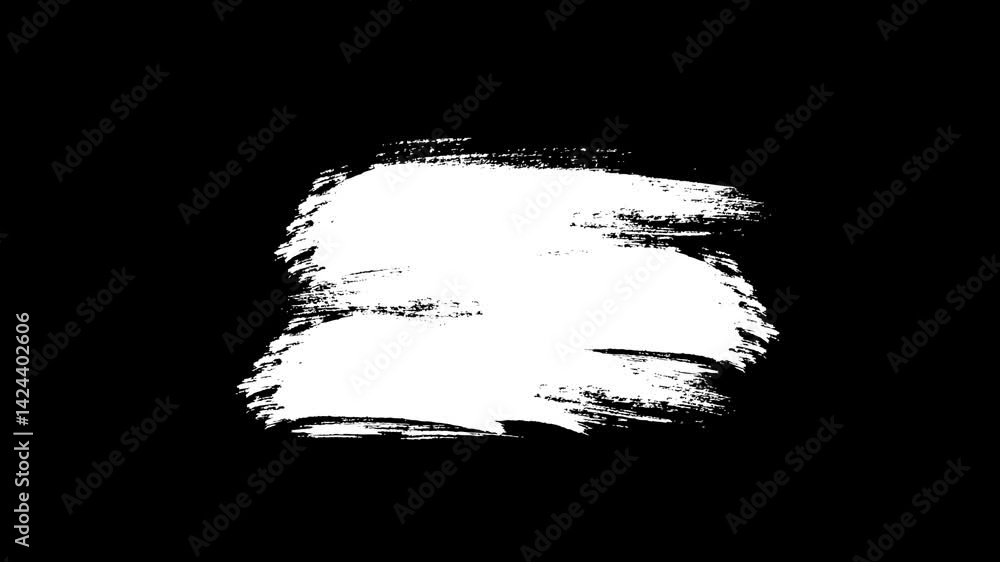 Hand-drawn grunge brush texture, Paint the white brush background and your text with an alpha channel. Watercolor Retro art Vintage Abstract background.	