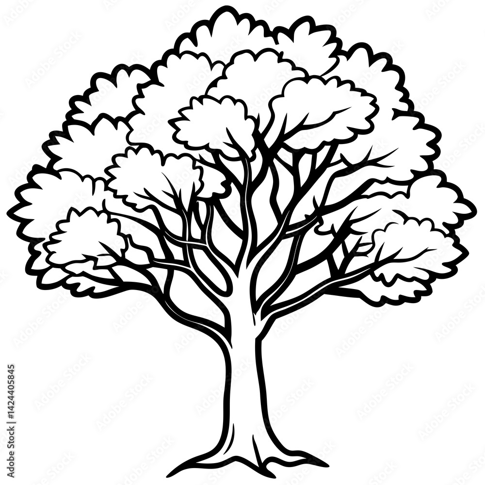 Obraz premium tree image vector 