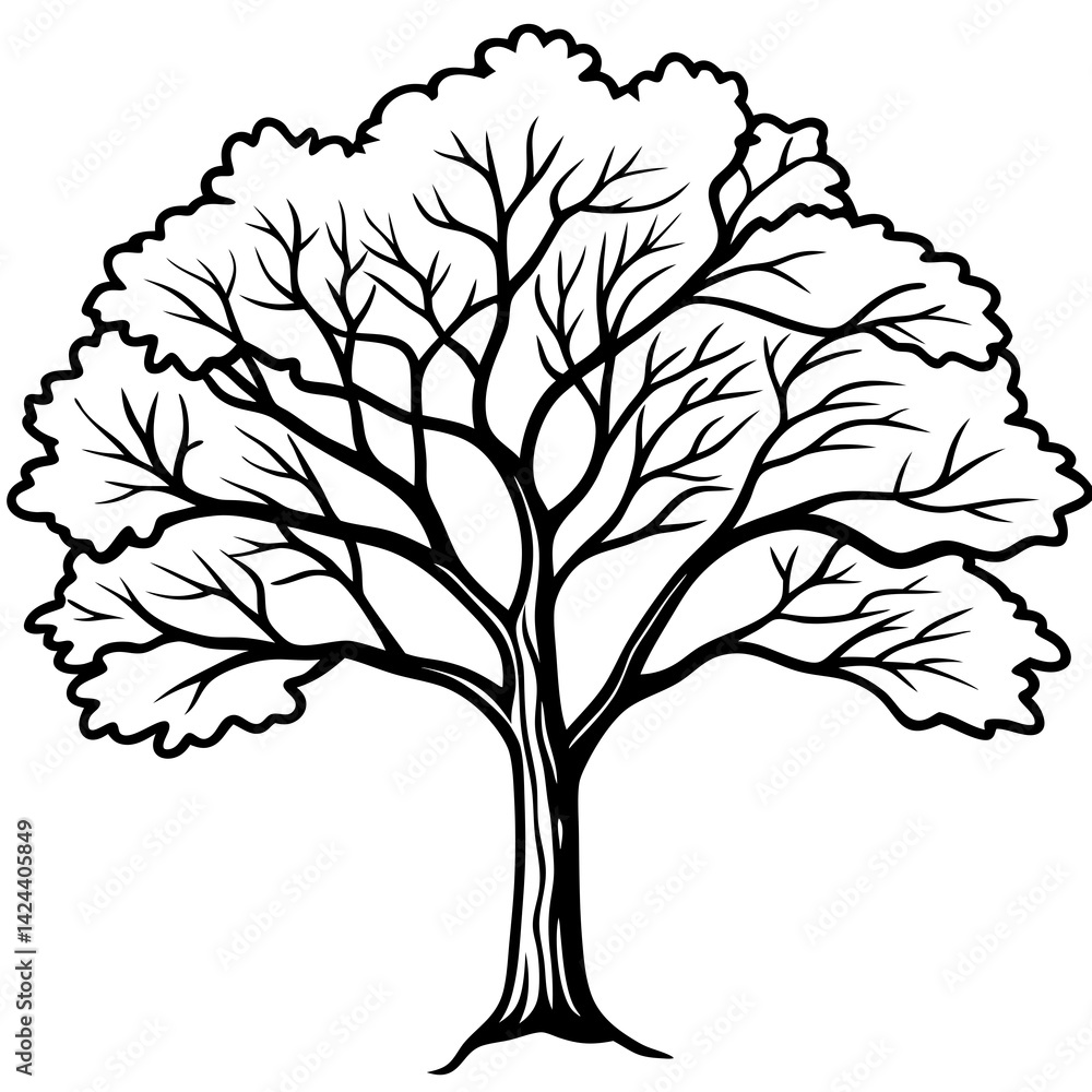 Obraz premium tree image vector 