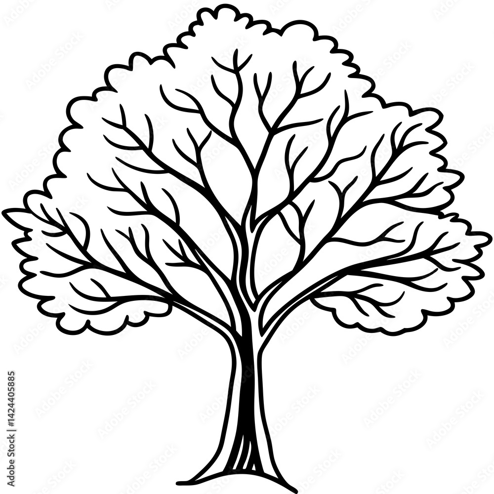 Obraz premium tree image vector 