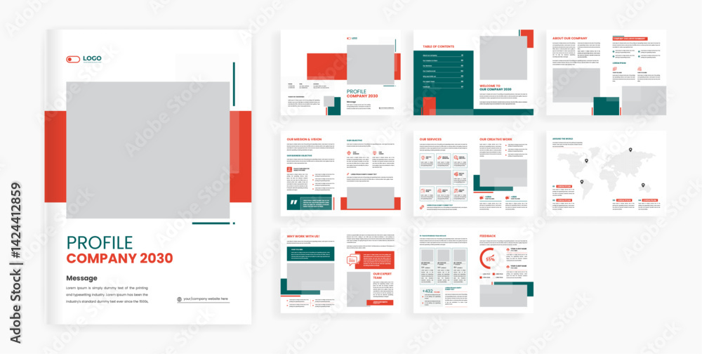 Editable corporate business brochure design and company profile template Editable corporate business brochure design and company profile template