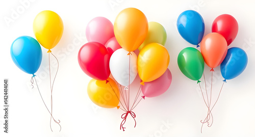 This colorful balloon vector illustration