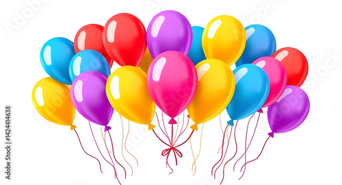 This colorful balloon vector illustration