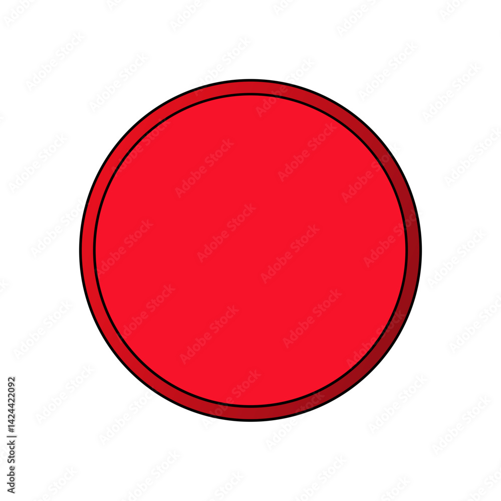 A vibrant red circle, a striking graphical element, with a bold outer ring. A versatile graphic for design projects. A vibrant red circle, a striking graphical element, with a bold outer ring. A versatile graphic for design projects.