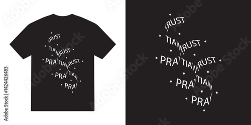 Pray wait trust svg tshirt design, motivational vector, motivational typography tshirt design, cricut, inspirational quotes svg tshirt