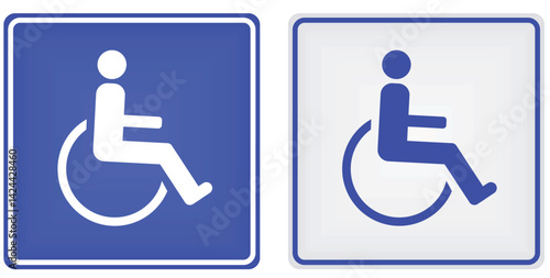 Handicapped parking sign. vector illustration