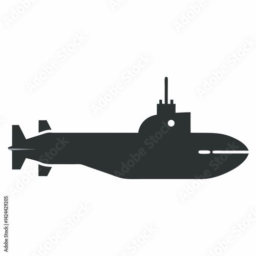 Submarine icon  silhouette