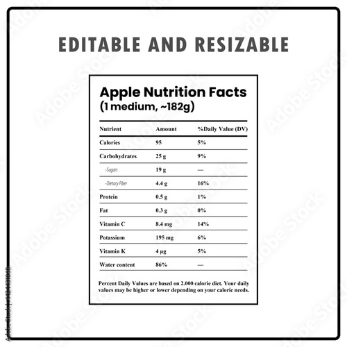 apple nutrition facts
apple dietary information
apple fruit nutrition facts
apple nutrition info
apple nutrition information
apple nutrition label
food label for an apple
apple nutrition inform